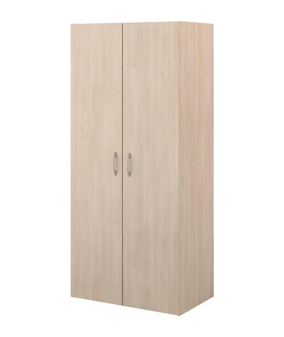 Armoire de chambre - EASY LIFE - Chene - 2 portes - 80,2 x 180 x 49,7 - PARISOT