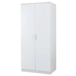 Armoire de chambre Eiselfing avec 1 compartiment 176 x 80 x 52 cm blanc en.casa
