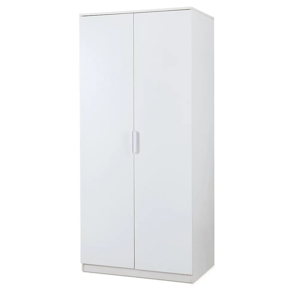 Armoire de chambre Eiselfing avec 1 compartiment 176 x 80 x 52 cm blanc en.casa