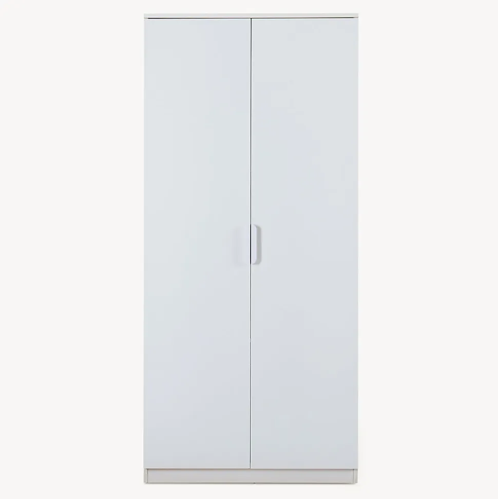 Armoire de chambre Eiselfing avec 1 compartiment 176 x 80 x 52 cm blanc en.casa