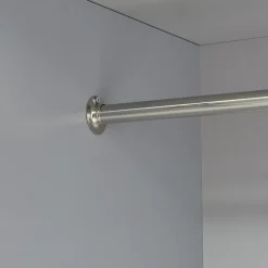 Armoire de chambre Eiselfing avec 4 étagères 176 x 120 x 52 cm gris en.casa