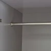 Armoire de chambre Eiselfing avec 4 étagères et 3 tiroirs 176 x 80 x 52 cm gris en.casa