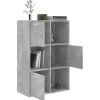 Armoire de rangement Gris béton 60x29,5x90 cm Bois d'ingénierie vidaXL