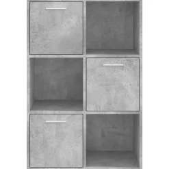 Armoire de rangement Gris béton 60x29,5x90 cm Bois d'ingénierie vidaXL