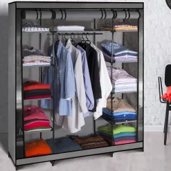 Armoire de rangement penderie pliable vêtements en tissu PARIS dressing XXL
