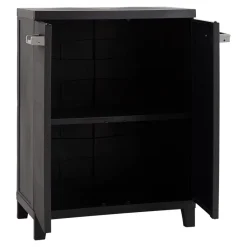 Armoire de rangement vendue par 2 en résine haute et basse H. 172 cm et H. 88 cm