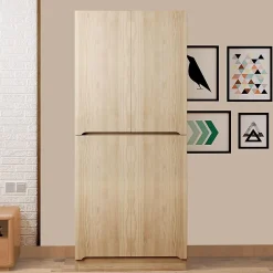 Armoire de rangement,70x40x170cm,bois, double porte avec compartiment