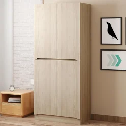 Armoire de rangement,70x40x170cm,bois, double porte avec compartiment