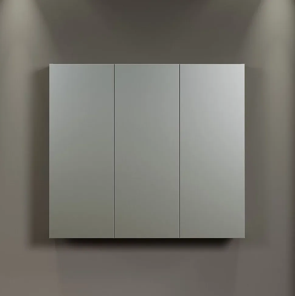 Armoire de toilette 3 portes miroir L90 cm - PUREBLISS