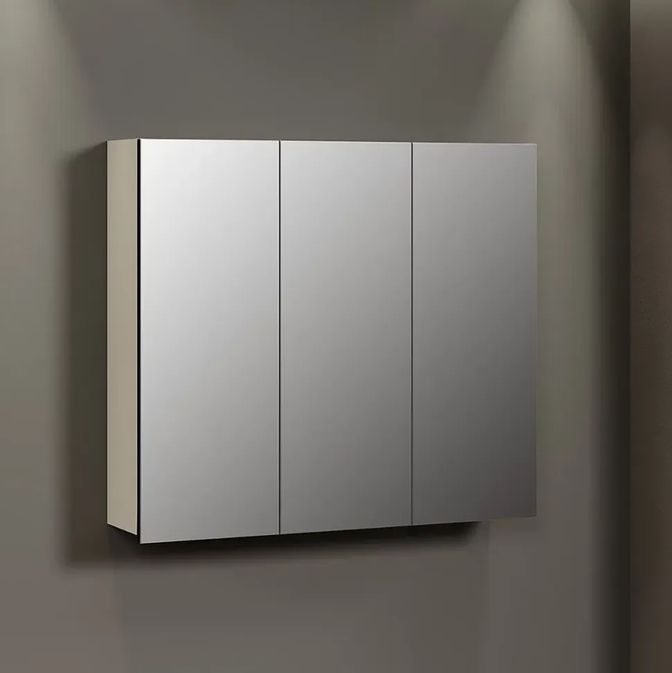 Armoire de toilette 3 portes miroir L90 cm - PUREBLISS