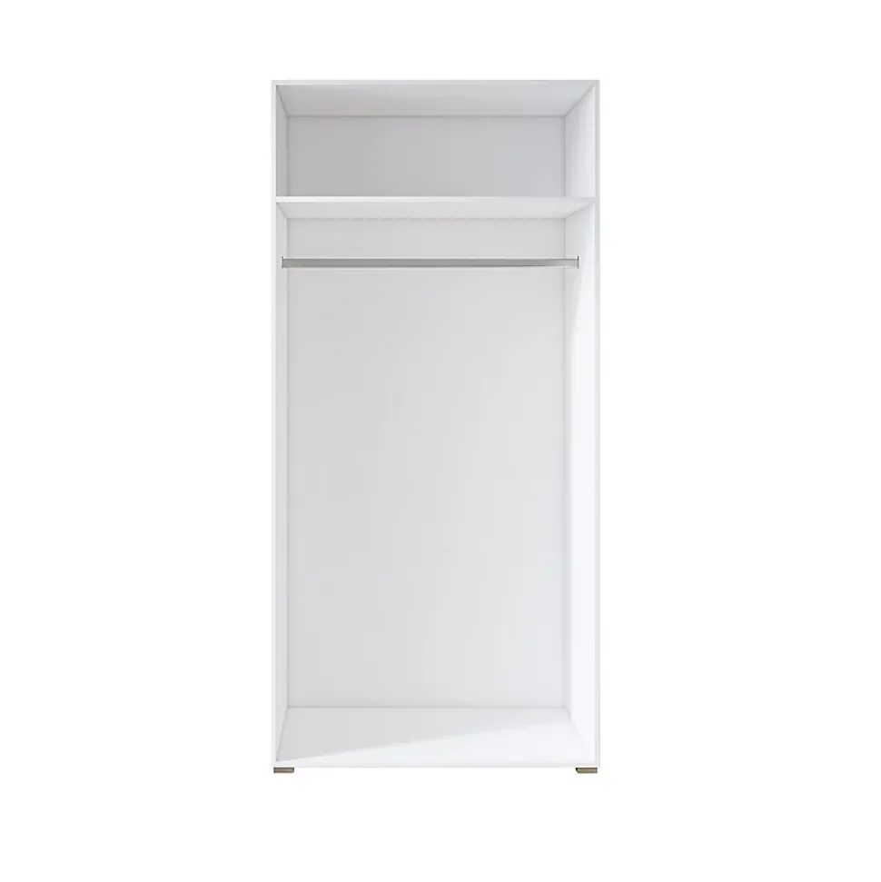 Armoire design 100 cm 2 portes avec grands miroirs collection JUPITER