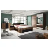 Armoire design 2 portes 220cm couleur chene foncé. Collection EOS