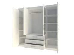 Armoire Dortivu 154, 200x196x58cm