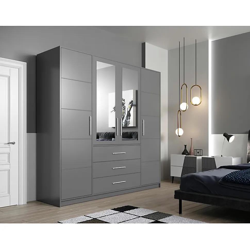 Armoire Dortivu 154, 200x196x58cm