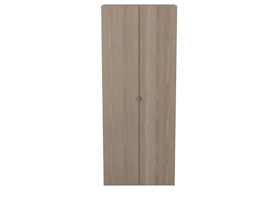 Armoire effet chêne double penderie GoodHome Atomia H. 187,5 x L. 75 x P. 45 cm