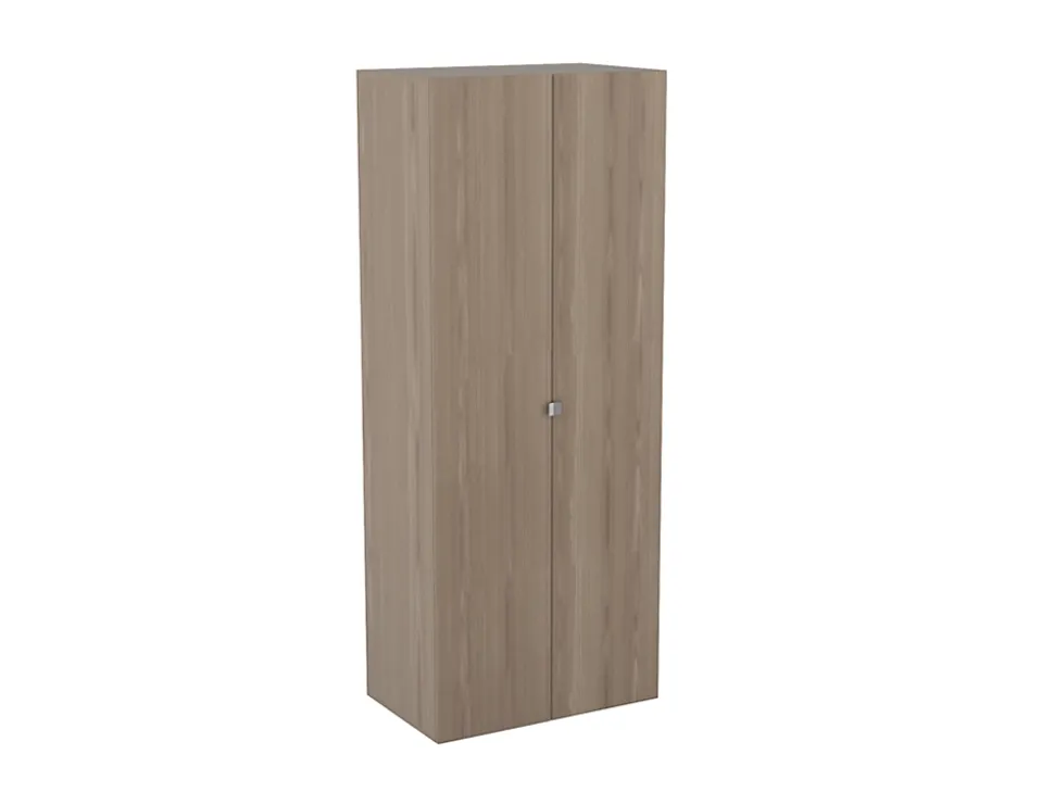Armoire effet chêne double penderie GoodHome Atomia H. 187,5 x L. 75 x P. 45 cm