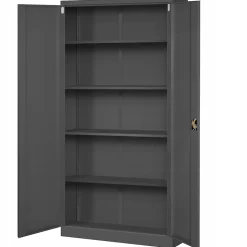 Armoire en métal verrouillable JAN, 900 x 1850 x 400 mm, anthracite