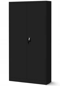Armoire en métal verrouillable JAN, 900 x 1850 x 400 mm, noir