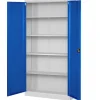 Armoire en métal verrouillable JAN, 900 x 1850 x 400 mm, gris bleu
