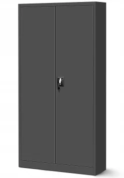 Armoire en métal verrouillable JAN H, 900 x 1950 x 400 mm, antracite
