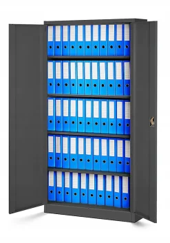 Armoire en métal verrouillable JAN H, 900 x 1950 x 400 mm, antracite