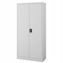 Armoire en métal verrouillable JAN, 900 x 1850 x 400 mm, gris