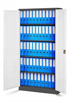 Armoire en métal verrouillable JAN H, 900 x 1950 x 400 mm, blanc