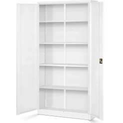 Armoire en métal verrouillable JAN, 900 x 1850 x 400 mm, blanc