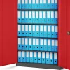 Armoire en métal verrouillable JAN H 1150 x 1850 x 400 mm rouge