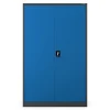 Armoire en métal verrouillable JAN H 1150 x 1850 x 400 mm bleu
