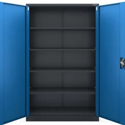 Armoire en métal verrouillable JAN H 1150 x 1850 x 400 mm bleu