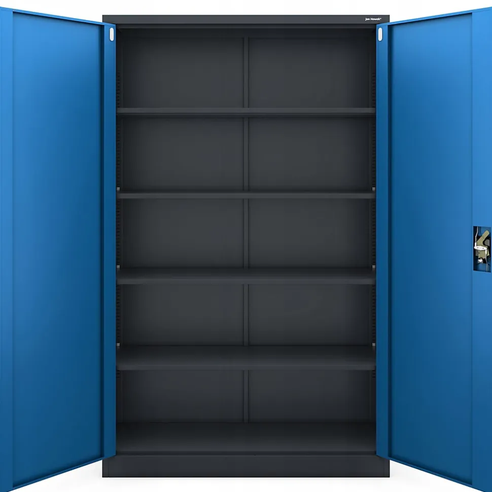Armoire en métal verrouillable JAN H 1150 x 1850 x 400 mm bleu