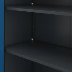 Armoire en métal verrouillable JAN H 1150 x 1850 x 400 mm bleu