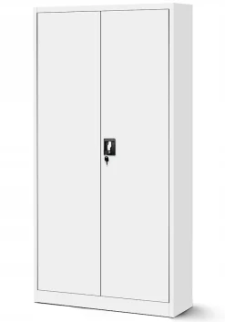 Armoire en métal verrouillable JAN H, 900 x 1950 x 400 mm, blanc