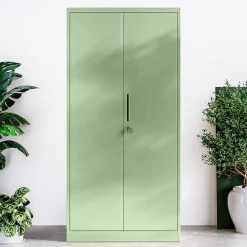 Armoire en métal verrouillable Jan Nowak 185x90x45 cm vert