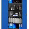 Armoire en métal verrouillable JAN, 900 x 1850 x 400 mm, bleu anthracite