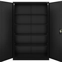 Armoire en métal verrouillable JAN H 1150 x 1850 x 400 mm noir