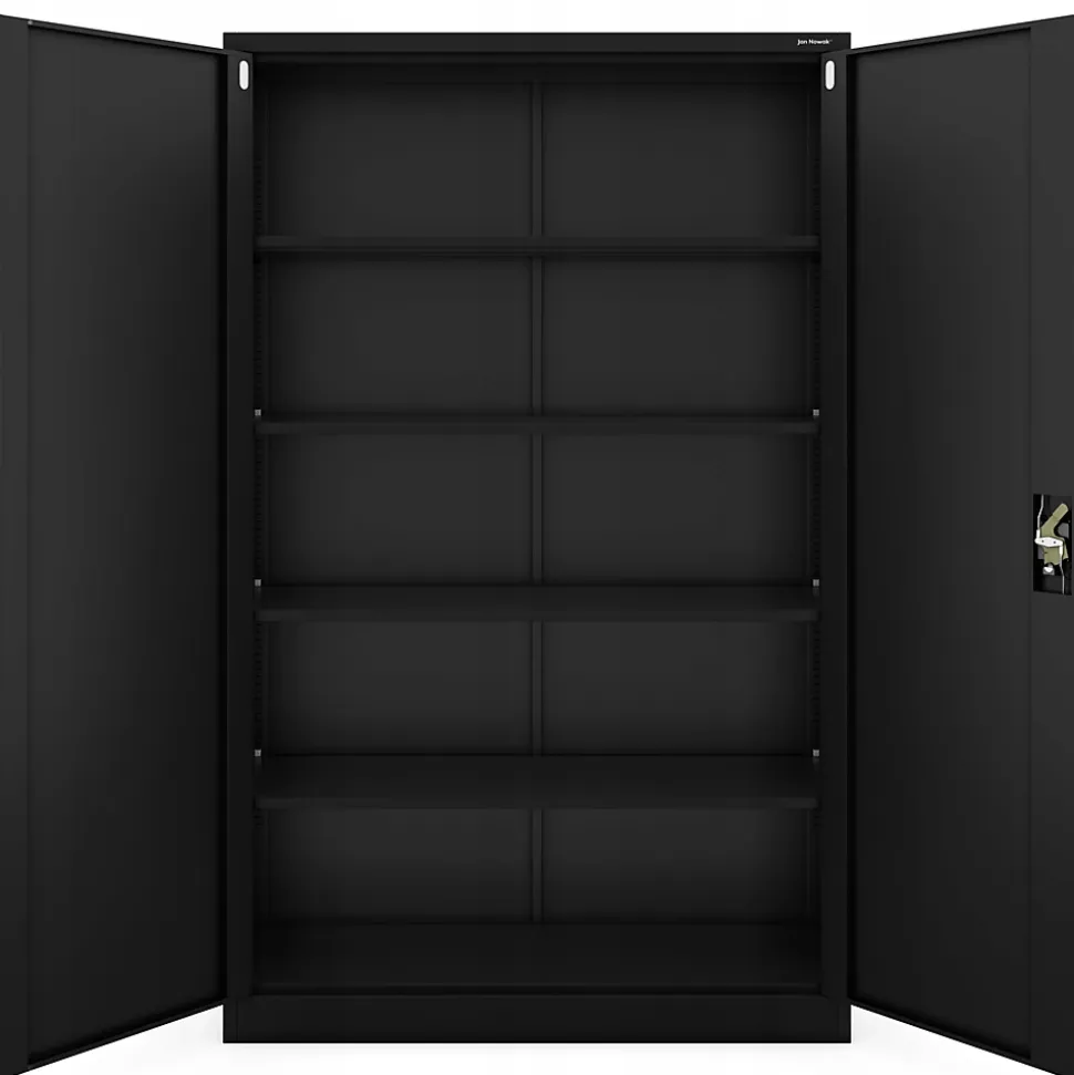 Armoire en métal verrouillable JAN H 1150 x 1850 x 400 mm noir