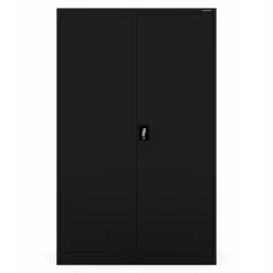 Armoire en métal verrouillable JAN H 1150 x 1850 x 400 mm noir