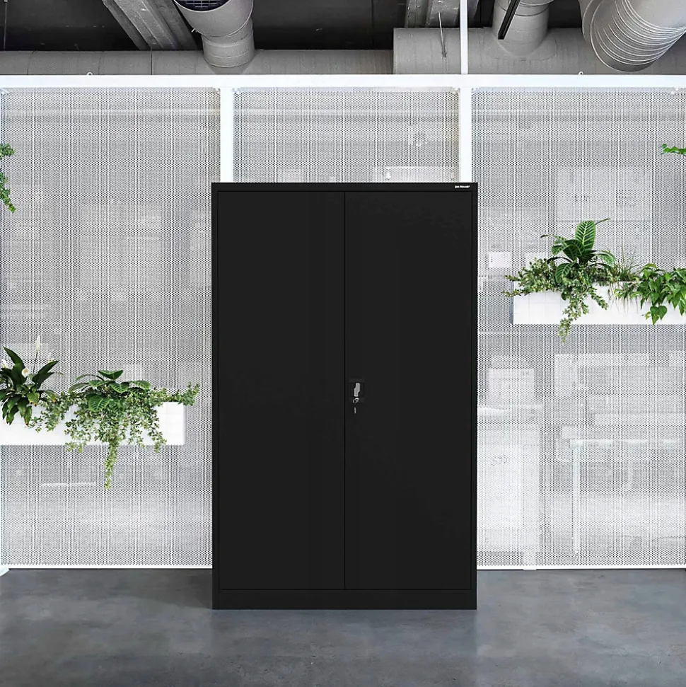 Armoire en métal verrouillable JAN H 1150 x 1850 x 400 mm noir