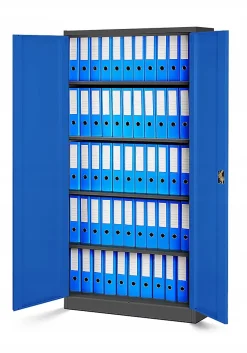 Armoire en métal verrouillable JAN H, 900 x 1950 x 400 mm, bleu