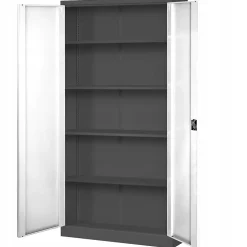 Armoire en métal verrouillable Jan Nowak 185x90x45 cm anthracite