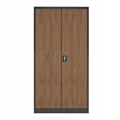 Armoire en métal verrouillable JAN H, 900 x 1950 x 400 mm marron