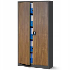 Armoire en métal verrouillable JAN H, 900 x 1950 x 400 mm marron