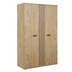 Armoire enfant 2 portes TOMMY Chene doré Design robuste et chaleureux