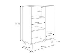 Armoire Fondi blanche, Scandinave