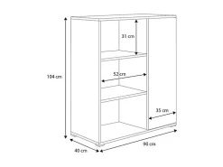 Armoire Fondi blanche, Scandinave