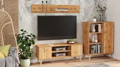 Armoire Fondi chêne artisanat or, Scandinave