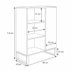 Armoire Fondi chêne artisanal or, style loft