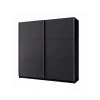 Armoire, garde robe 200 cm 2 portes coulissantes - gris graphite - Collection ARSALA